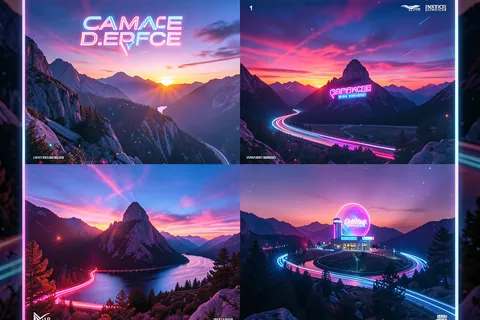 AI generated album covers example