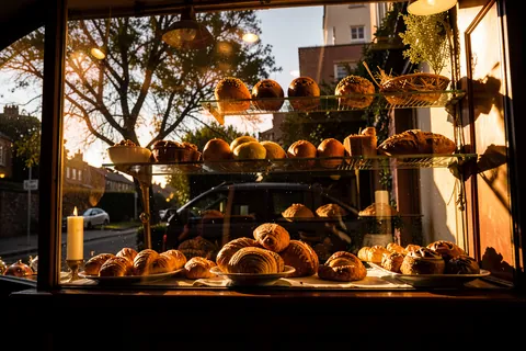 AI generated bakery scenes example