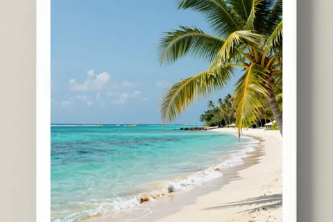 AI generated beach scenes example