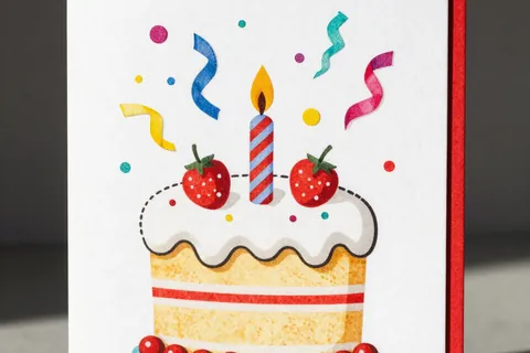 AI generated birthday cards example