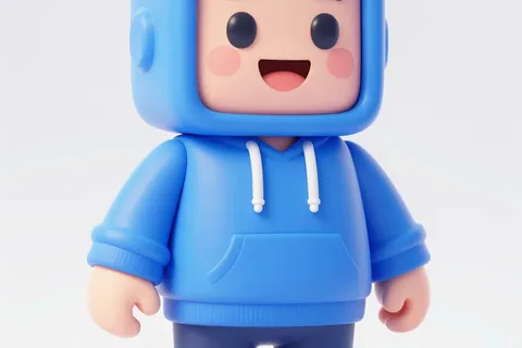 AI generated blocky game avatars example