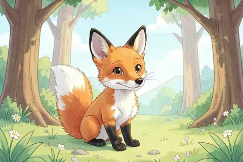AI generated children’s book art example