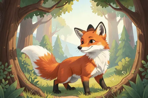 AI generated children’s book art example