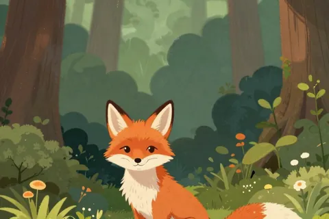 AI generated children’s book art example