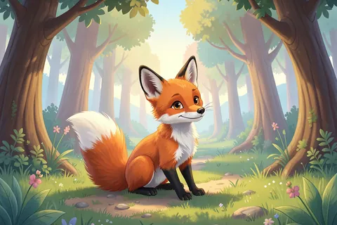 AI generated children’s book art example