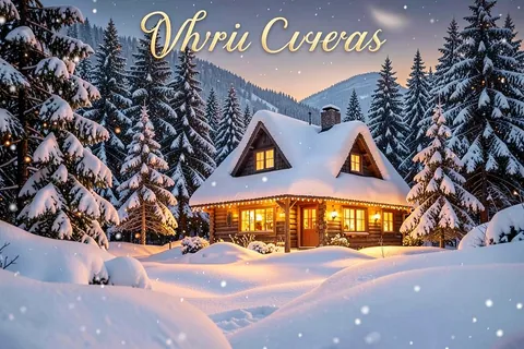 AI generated christmas cards example