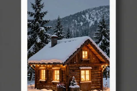 AI generated christmas cards example