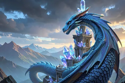AI generated dragon art example