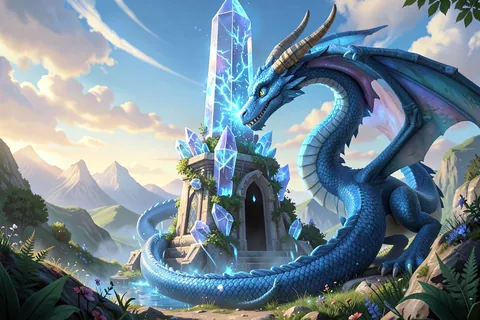 AI generated dragon art example