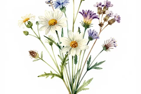 AI generated flower art example