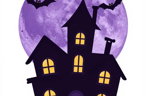 AI generated halloween art example