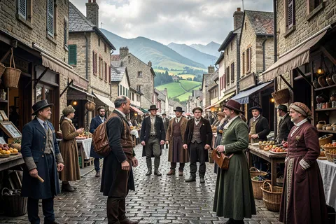 AI generated history scenes example
