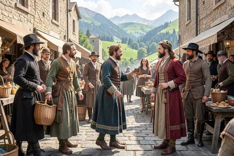 AI generated history scenes example