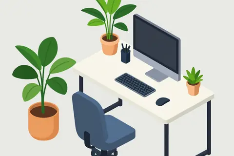 AI generated isometric rooms example