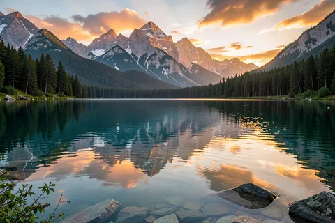 AI generated landscape art example