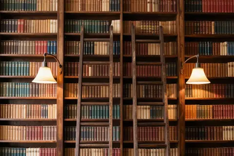 AI generated library scenes example