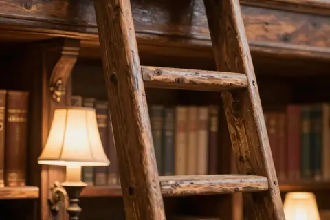 AI generated library scenes example