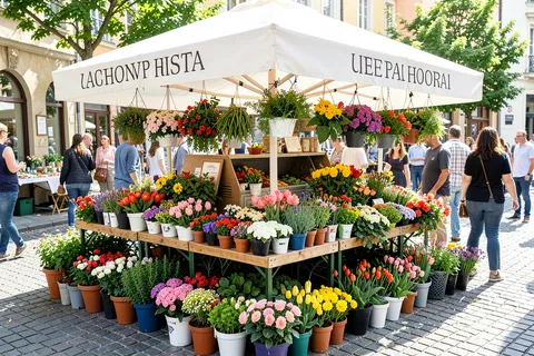 AI generated market stalls example