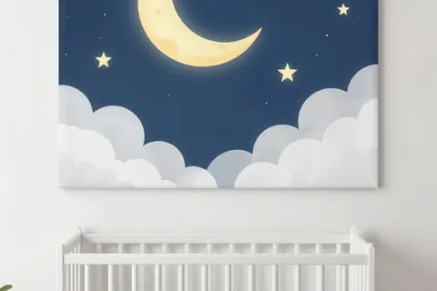 AI generated nursery art example