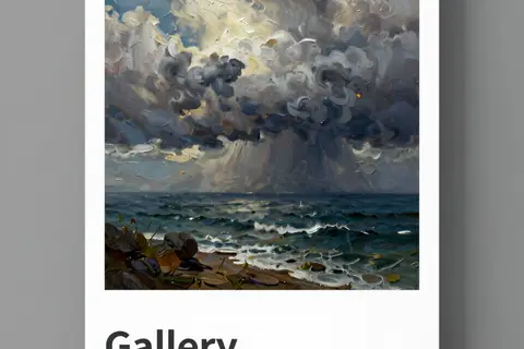 AI generated oil painting style example