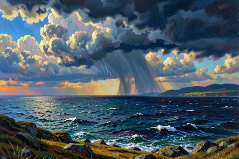 AI generated oil painting style example