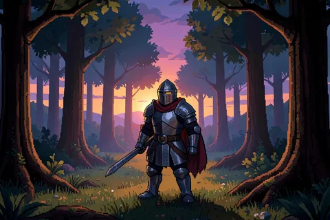 AI generated pixel art example