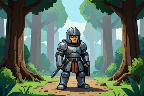 AI generated pixel art example