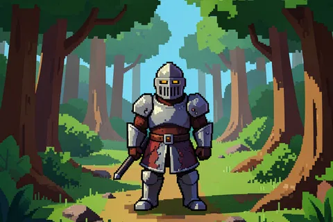 AI generated pixel art example