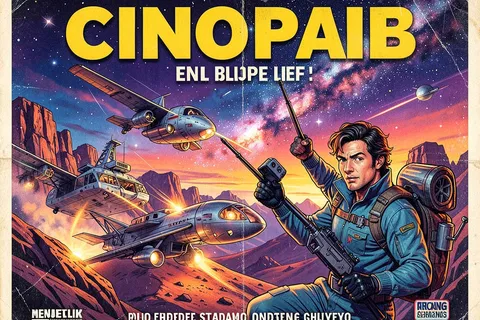 AI generated retro posters example
