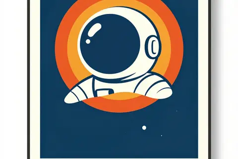 AI generated retro posters example