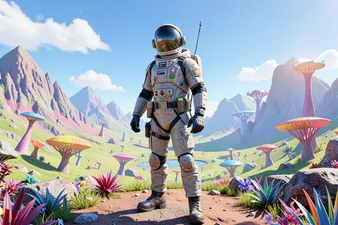 AI generated space explorers example