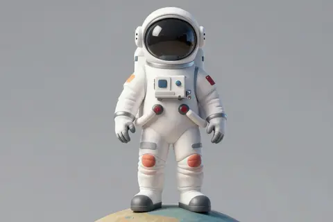 AI generated space explorers example