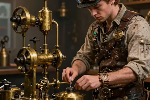 AI generated steampunk art example