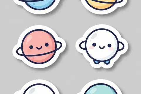 AI generated sticker packs example