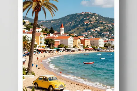 AI generated travel posters example