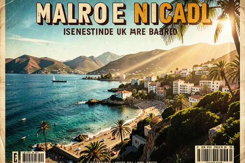 AI generated travel posters example
