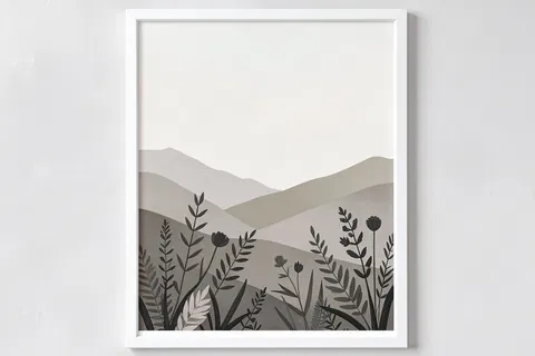 AI generated wall art example