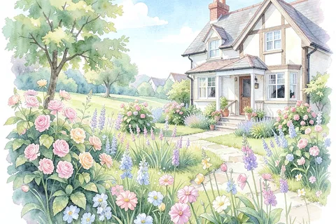 AI generated watercolour art example