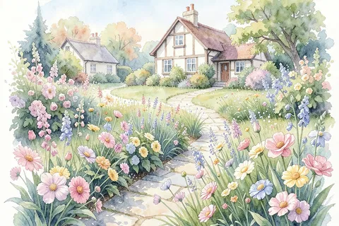 AI generated watercolour art example