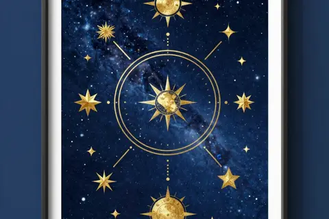 AI generated zodiac art example
